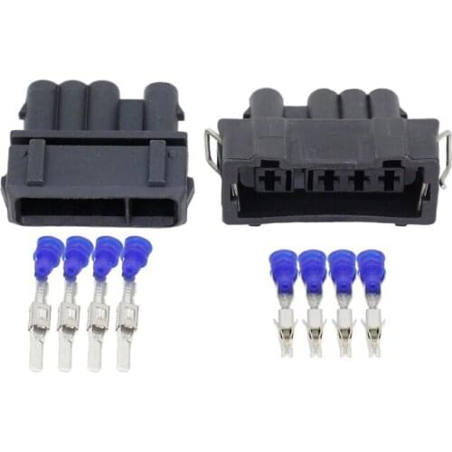 200 sets 4 Pin 357972754J 357972964K Car with Waterproof Connector Black Oxygen Sensor with Terminal Plug DJ703+1A-3.5-11/21