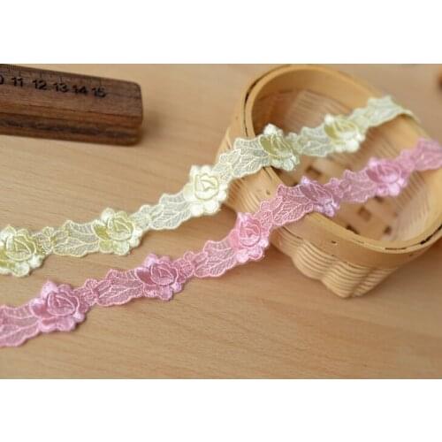 5 Meters Diy Accessories Multicolour Flower Embroidery Lace Decoration Doll DIY sewing Craft