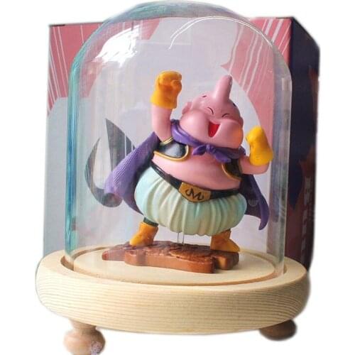 9CM Dragon Ball Kawaii Anime Mini Fat Majin Buu Gk Cute Car Decoration Hand-made Model Toys PVC Action Figure Toys For Children