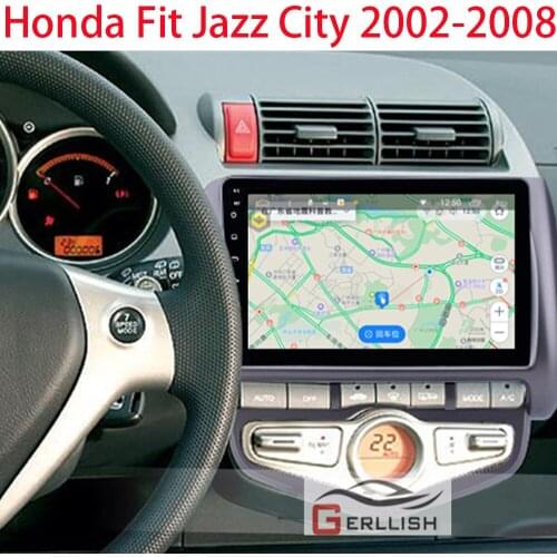 For Honda Fit Jazz City 2002 - 2008 Android Auto Autoradio Bluetooth Apple Carplay Wireless Car Audio Radio 1 Din Gps Coche Wifi