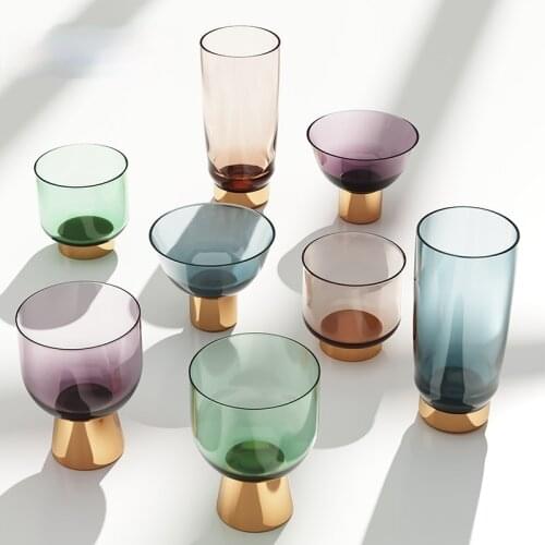 Household Transparent Glass Cup Large Capacity Explosion-Proof Cold Water Cup Tea Cup Set Whiskey Liquor Glass