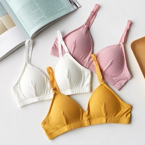 Sexy Deep V Bra Without Underwire Adjustable Shoulder Strap Leisure Push Up Gather Shockproof Soft Breathable Bralette