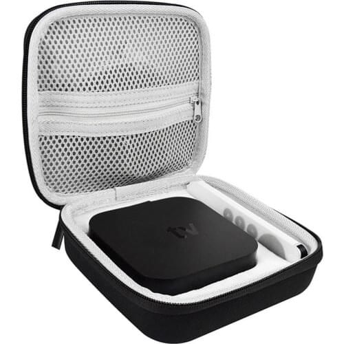 Case For Apple TV 4K 2nd Gen Protective Cover Skin Shockproof Anti-Slip Carrying Bag Shell Set Top TV Box Storage Bag Pouch