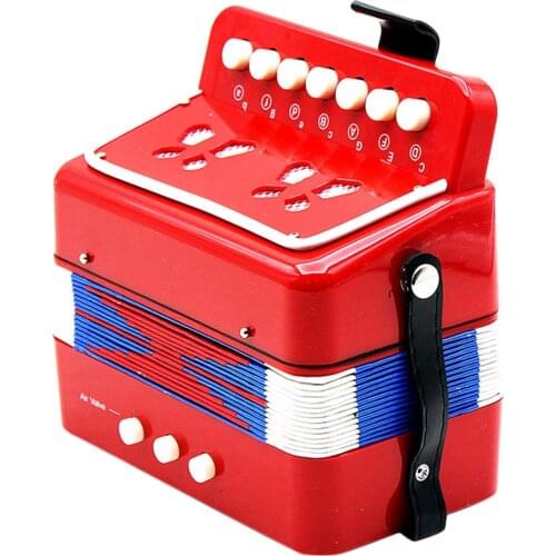 Kids Accordion Music Collection Accordion Premium Educational Music Toy Red