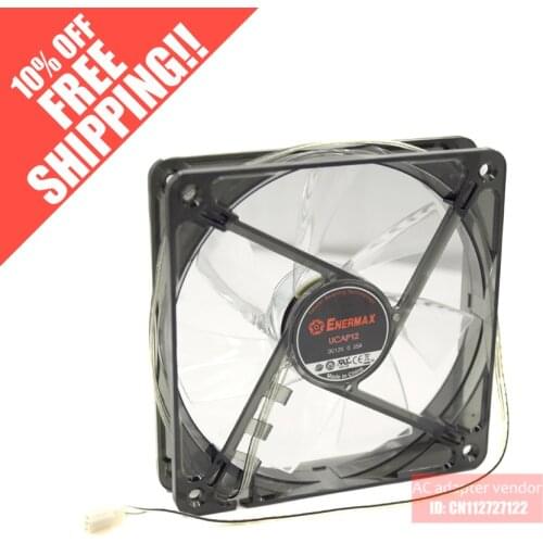 FOR Enermax 12025 12CM power chassis fan 12V 0.3A EB122512H-DGB water cooling fan