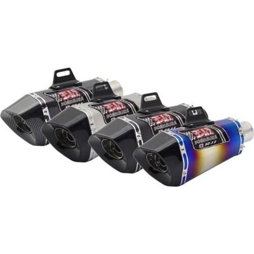 Inlet 51mm Motorcycle Exhaust Pipe Muffler Yoshimura R11 Motorbike Escape Moto DB Killer Universal for MT07 MT09 Z800 Z900 etc