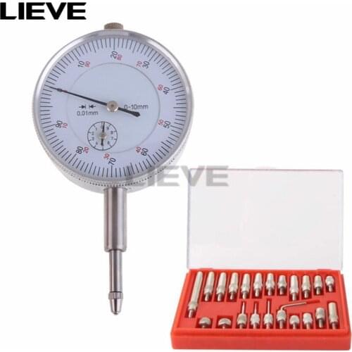 Dial Indicator 0-10mm Lug Back Test Gauge 22Pcs M2.5 Thread Tip For Dial & Test Indicators Steel Dial Indicator Point Set