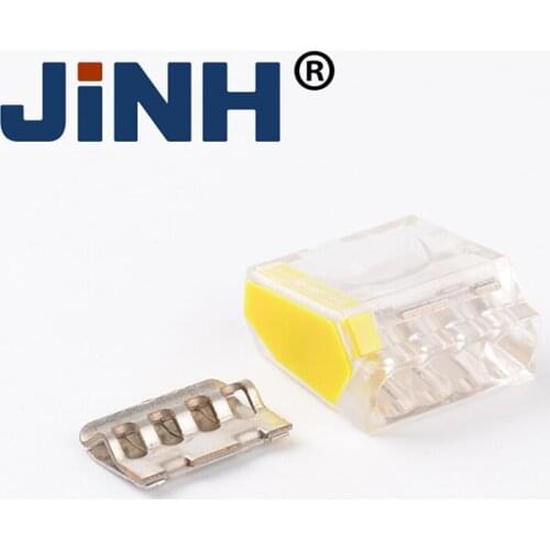 JINH CMK254 Fast Wire Cable Connectors Universal Compact Conductor Spring Splicing Wiring Connector Push-in Terminal Block