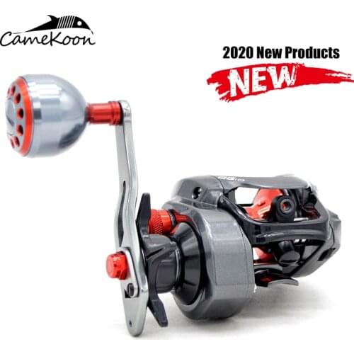 CAMEKOON Left/Right Hand Saltwater Baitcasting Reel 7.3:1 Bait Casting Fishing Wheel with Magnetic Brake Carp Fishing Coil