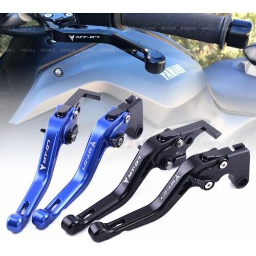 Short Brake Clutch Levers For YAMAHA MT 07 2019 MT07 2018 FZ07 2014 Motorcycle Accessories CNC Adjustable Logo MT-07 Levier Moto
