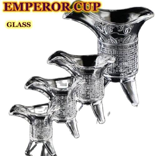 Creative Small White Wine Cup Suit Chinese Household Jue Cup Imperial Cup Glass Three-legged Glass Red Wine Tumbler Beer Cup