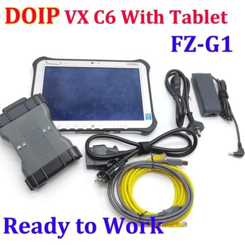 MB star c6 Doip Best Multiplexer with software X-try VCI C6 WIFI function with laptop FZ-G1 Diagnosis VCI SD Connect C6