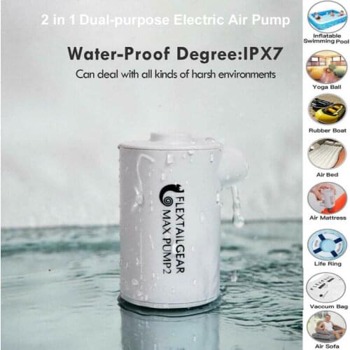 Multifunction Pumping-Air Portable Travel Electric Air Pump for Inflatable Boat Bed Mattress Pool Aquarium Air Pumps USB Recharg