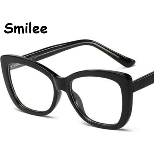 New Square Glasses Frame Women Brand Design Two-color Eyewear Optical Eyeglasses Men Fashion PC Frame Clear Glasses