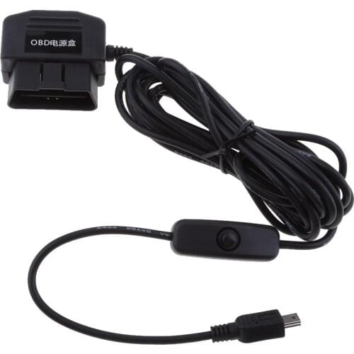 Durable 12/24V to 5V 2.1A Car Dash Cam Hardwire Adapters Step Down Cable DVR OBD Accessories