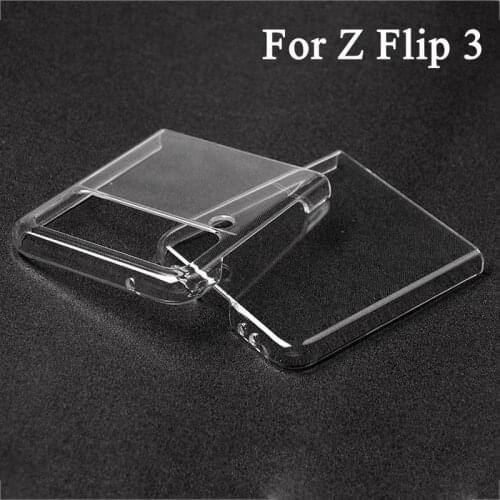 Transparent Protective Cover For Galaxy Z Flip 3 5G Case Hard PC Shockproof Back Bumper Shell For Samsung Galaxy Z Flip3 Case