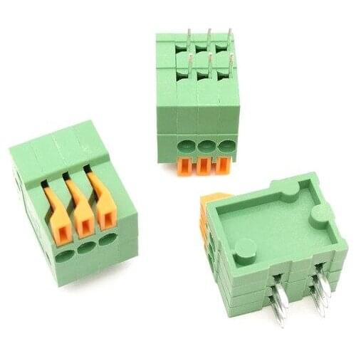 KF141R-2.54-3P ,pitch 2.54mm PCB Spring terminal block RoHs