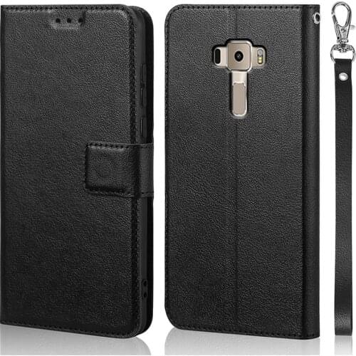 Luxury Flip Case for Asus Zenfone 3 ZE520KL Original Book Design Leather Phone Coque Wallet Capa Stand With Strap Card Holders