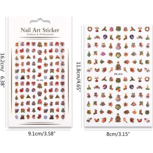 Christmas Theme Snowflake Pattern Nail Art Stickers Nail Art Water Transfer Sticker with Christmas Theme Snowflake 27RC