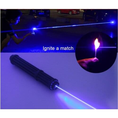 Most Powerful Burning Lazer Torch 450nm 100W 100000m Blue Laser Pointers Flashlight Light Burn Match Candle Lit Cigarette Wicked