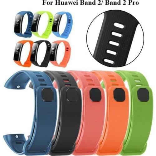 Silicone Wrist Strap For Huawei Band 2 Pro ERS-B19 ERS-B29 Bracelet Straps TPU Wristband For Honor Band 2 Band2 Pro Watch Bands