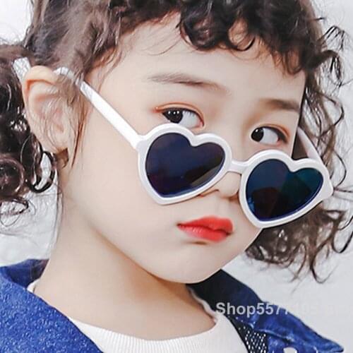 Heart Retro Sunglasses Children 2020 Fashion Glasses For Boys/Girls Vintage Sunglasses Children Small Oculos De Sol Feminino