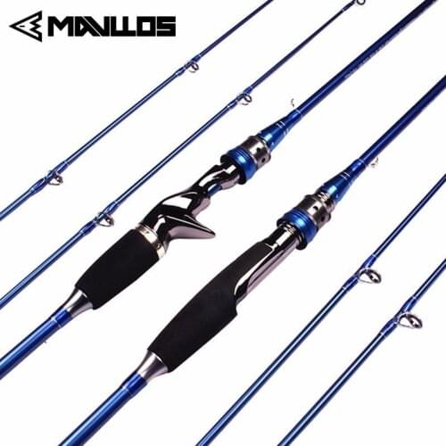 Mavllos 1.8M 2.1M Sea Bass Fishing Rod L.wt 10-30g/15-40g M MH Tips Carbon Carp Spinning Rod for Fishing Trout Tackle