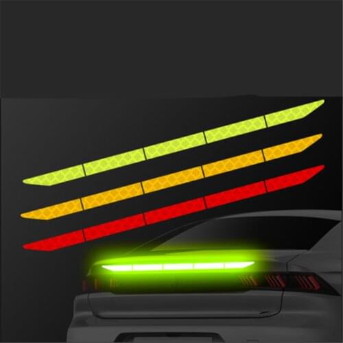 Car trunk luminous strip sticker for Hyundai Verna Santa Fe IX45 Sonata Tucson Accent Azera Elantra Solaris IX35