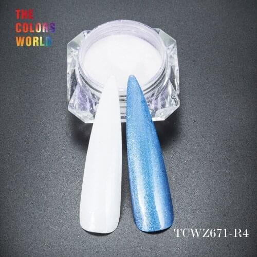 TCWZ671-R4 Tridimensional twinkling diamond Light purple color pearlescent powder color shifting magic for nail art or others