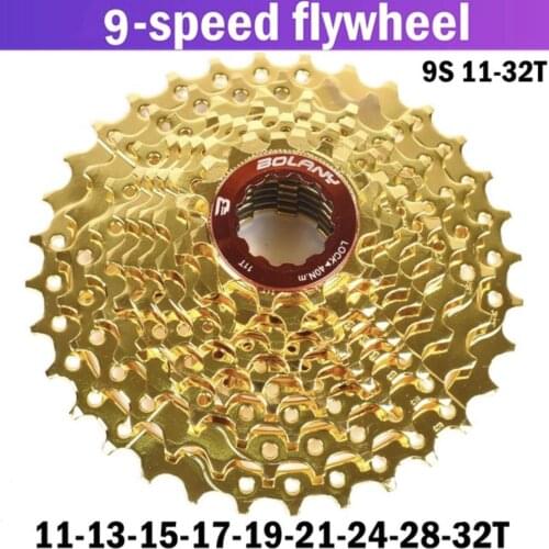 BOLANY Bicycle Freewheel 9 Speed Cassette Variable Speed Mountain Bike Flywheel 11-32T 42T 50T Steel Bike Accessories