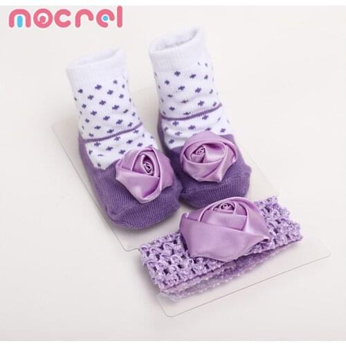 Spring And Autumn Period New Cartoon Baby Sweet Flowers Bow Socks Tire Suite Floor Stockings Baby Shoes Sneakers Kids Shoes For