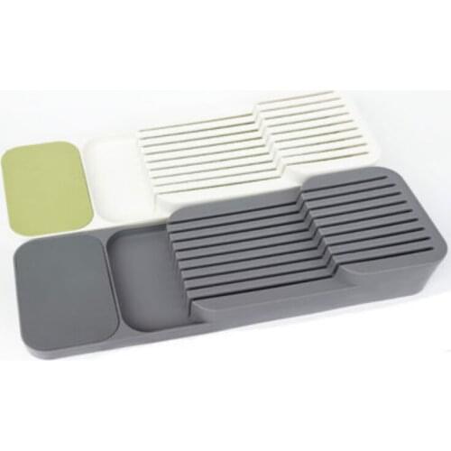 Kitchen drawer Cutlery storage box Tray tableware soup spoon knife and fork divider organizer