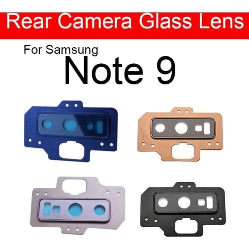 Rear Back Camera Glass Lens Cover For Samsung Galaxy Note 9 Note9 Big Glass Camera Lens Frame + Sticker Repair Replacement Parts