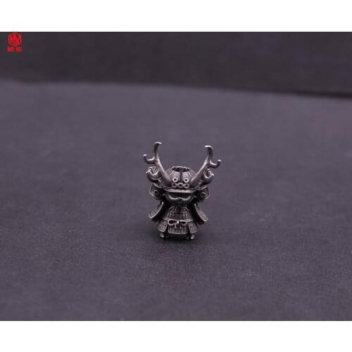 1PC Warrior Deer Retro White Copper EDC Paracord Beads Lanyard Pendants Knife Beads Umbrella Rope Cord Necklace Bracelet Beads P