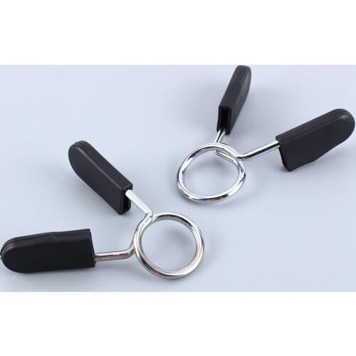 2 Pcs Standard 25mm Barbell Gym Weight Bar Lock Dumbbell Lock Standard Clamp Spring Collar Clip Yoga Training