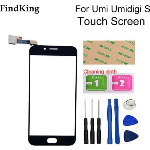 5.5inch Mobile Touch Screen Glass For Umi Umidigi S Touch Screen Digitizer Panel Lens Sensor Tools Adhesive