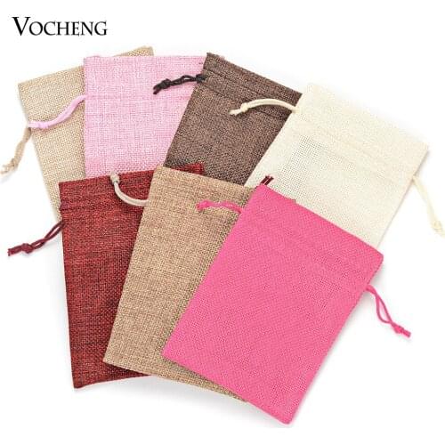 50pcs/lot High Quality Linen Packing Bag Pouches 6 colors 4 Sizes for Jewelry Gift NN-659