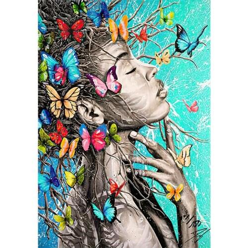 Diy Diamond painting flower and girl Diamond Embroidery full drill Rhinestones Daimond painting Mosaics Home Decor cross stitch