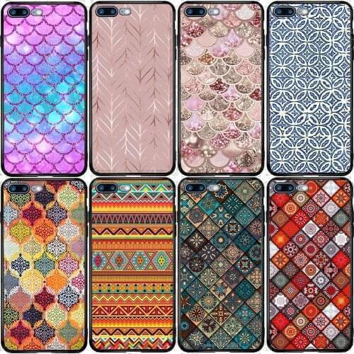 Phone Case for Xiaomi Redmi Note 10 9 9S 9A 8 8T 7 6 7A 6A 5A 5 A1 A2 A3 Pro Max Plus Lite Moroccan Tiles