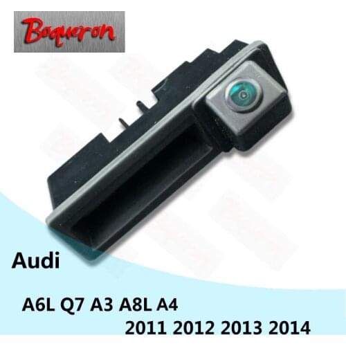 For Audi A6L Q7 A3 A4 A8L 2011 - 2014 Trunk Handle Car Rear View Camera HD CCD Night Vision Reverse Parking Backup Camera