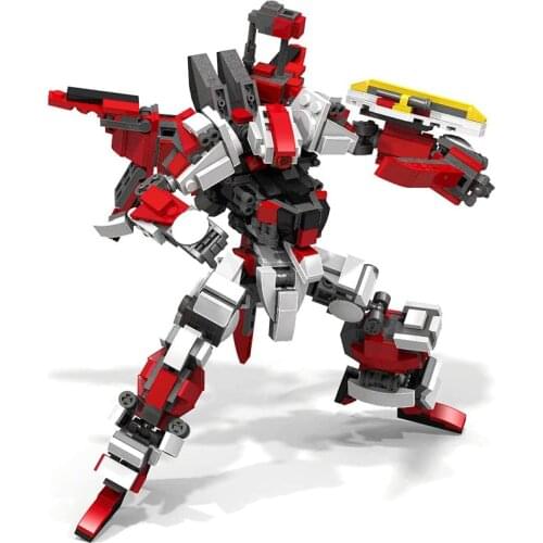 Anime Figure Building Blocks Kids Toys Armor Robots Action Figure Model Dolls Mecha Soldier Assemble Bricks Boys Toys
