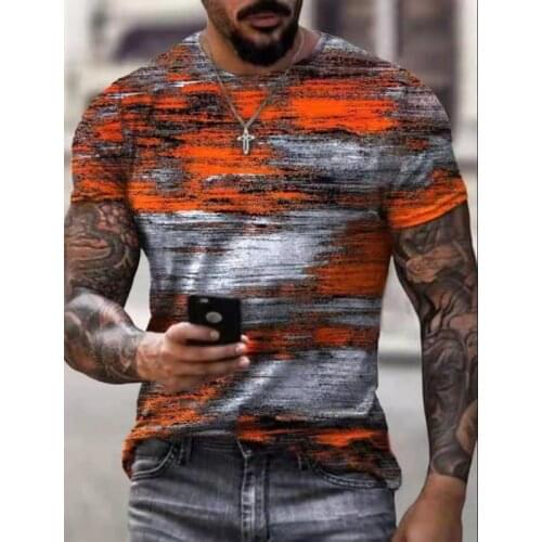 New Oversize Men T-Shirt Mosaic Print Fashion T Shirt Men Tops Tees Summer Short Sleeved Casual Loose Tshirt For Male Clothing