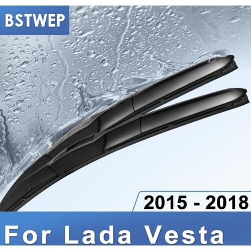 BSTWEP Windscreen Hybrid Wiper Blades for Lada Vesta Fit Hook Arms 2015 2016 2017 2018