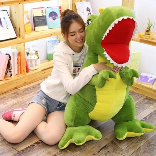 60-120cm Large Size toy Cute dinosaur Animals Toy dinosaur Kids Companion Appease Comforting Plush Toy Forest Animals Doll