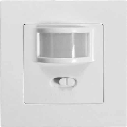 Infrared PIR Motion Sensor Switch PVC Recessed Wall Lamp Bulb Switch On/Off and PIR Switch Light Bulb Switch Assortment