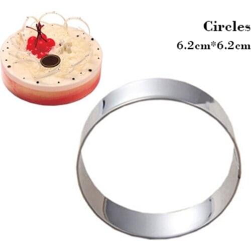 Round Shape Cookie Tools Cake Stencil Kitchen Cupcake Decoration Template Mold Cookie Coffee Stencil Mold Baking Fondant