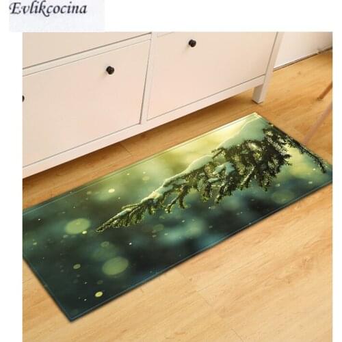 Free Shipping Snowy Green Leaves Tapis Salon Absorbent Bath Mats Area Rug for Living Room Bedroom Floor Carpet Tapete Infantil