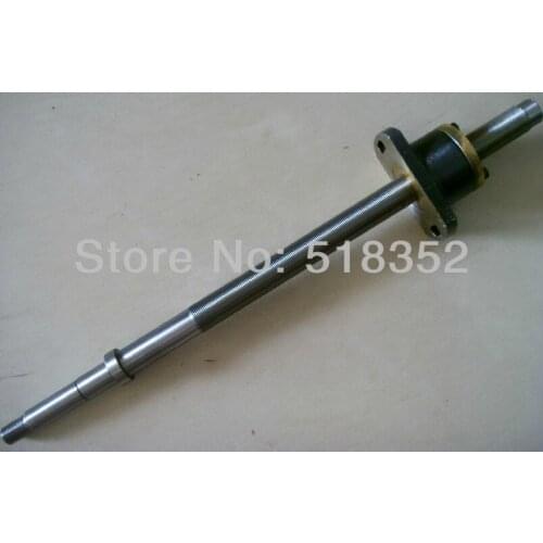 L375mm Screw Rod with Feed Screw Nut M18x 1mm Tooth Pitch Used for Taizhou Changde Sanxing and Other Wire EDM Machines