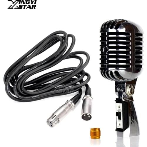 55SH II Metal Professional Vintage Microphone Dynamic Classic Retro Mic 55 sh Wired Microphones For PC DJ Controller Home Studio