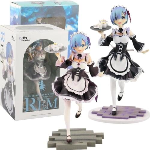 22cm Life in A Different World From Zero Rem With Weapon Tea Pot Model Figure Toys